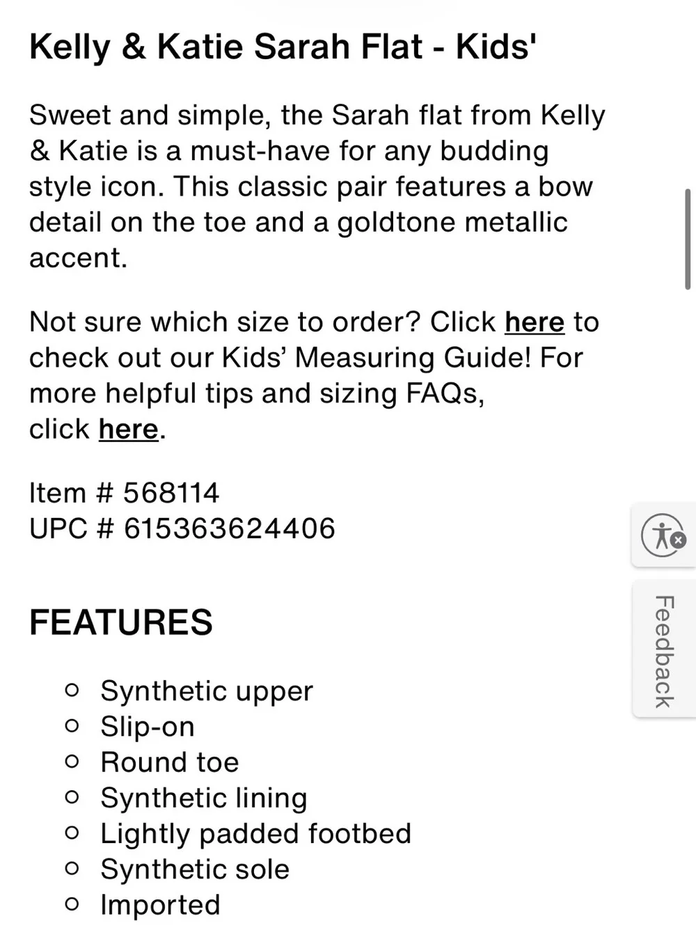 Kelly & Katie ballet flats